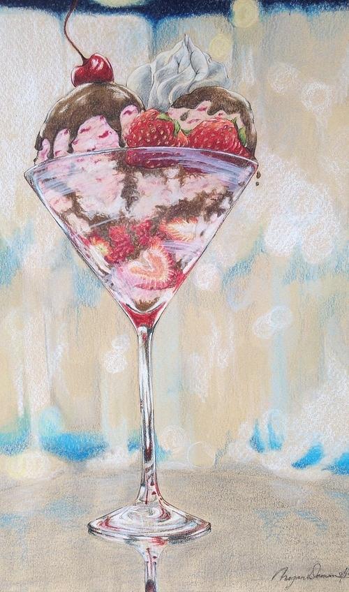 Cocktail Sundae Drawing By Megan Doman Pixels 7000