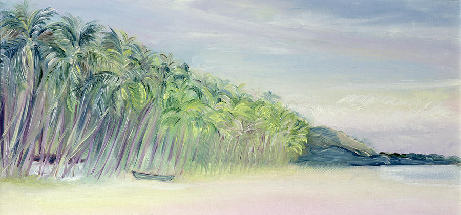 Coco Beach Goa India Painting by Sophia Elliot
