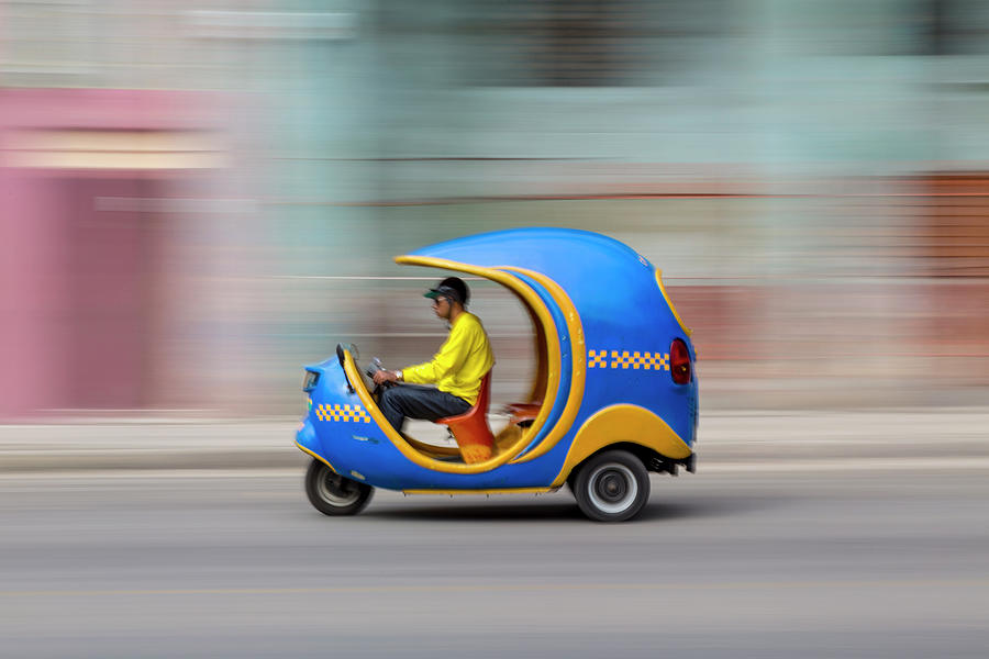 Coco Taxi On The Move Photograph by Adam Jones