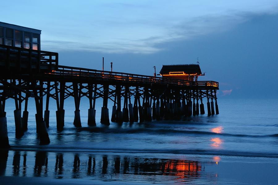 Cocoa Beach Pier at twilight Photograph by Bradford Martin