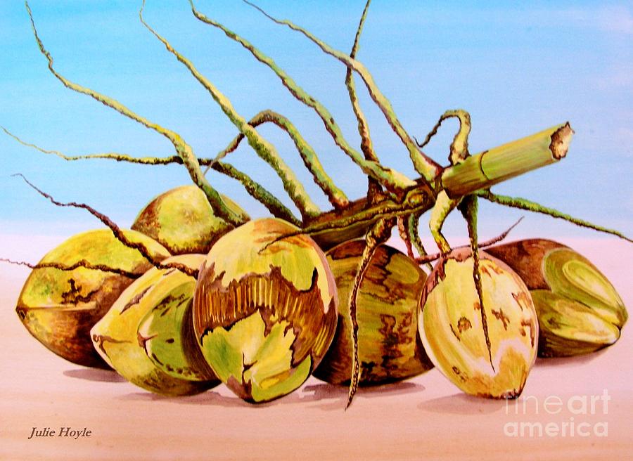 Coconut Beach Painting by Julie  Hoyle
