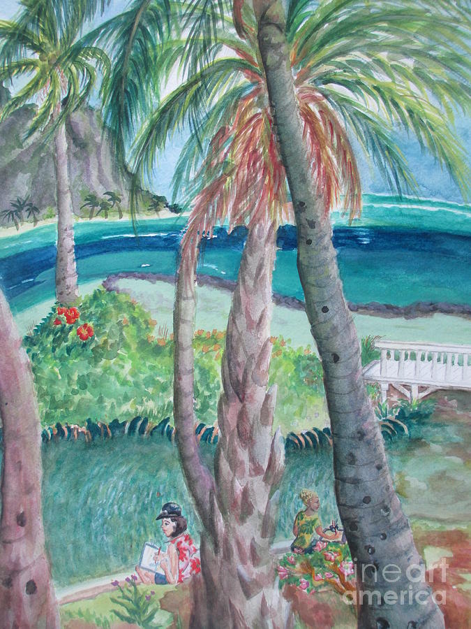 Coconut Island Painting by Lynn Maverick Denzer
