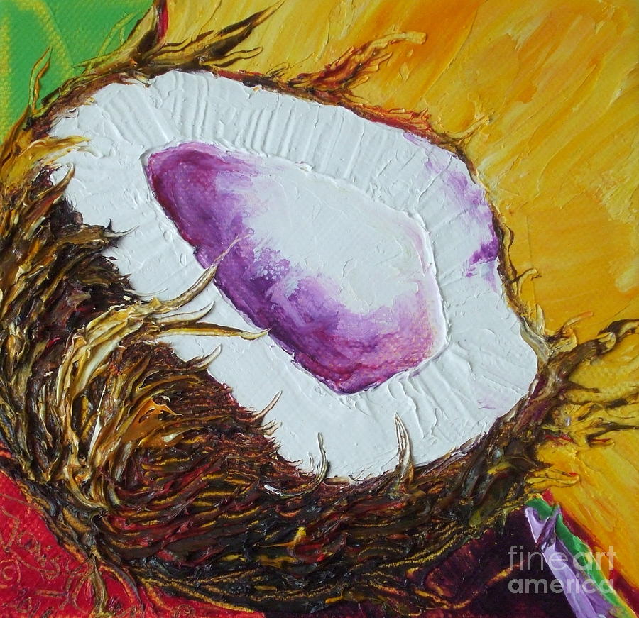 Coconut Tropical Fruit Painting by Paris Wyatt Llanso