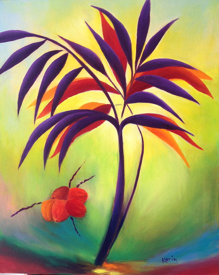 Coconuts Painting by Karin Eisermann