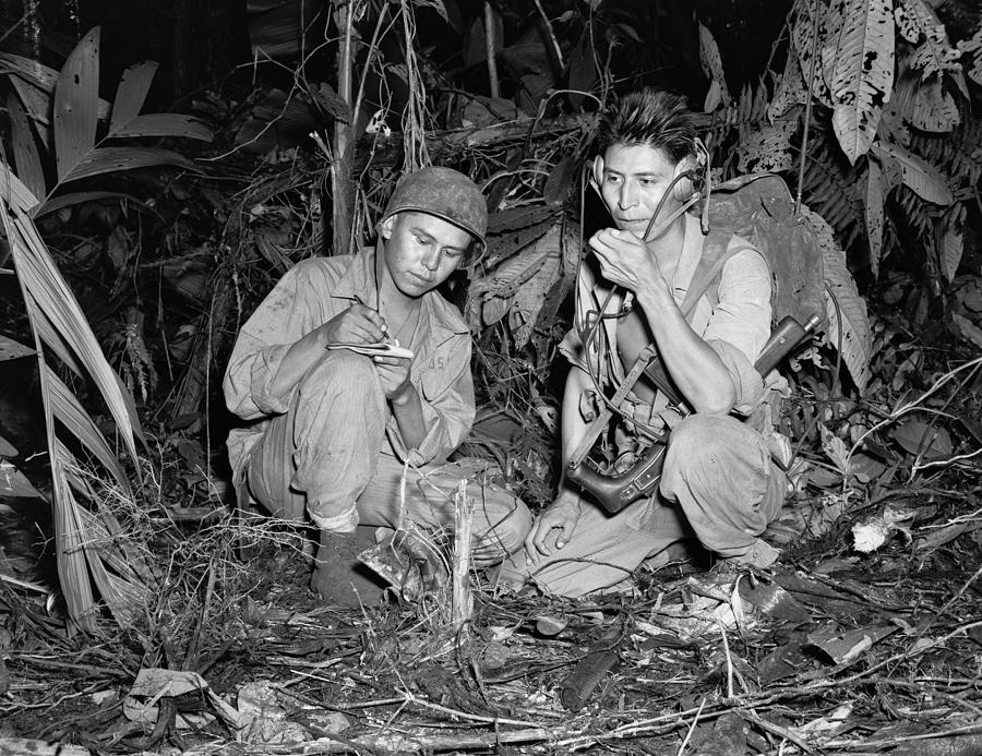 Code Talkers, 1943 Photograph by Granger