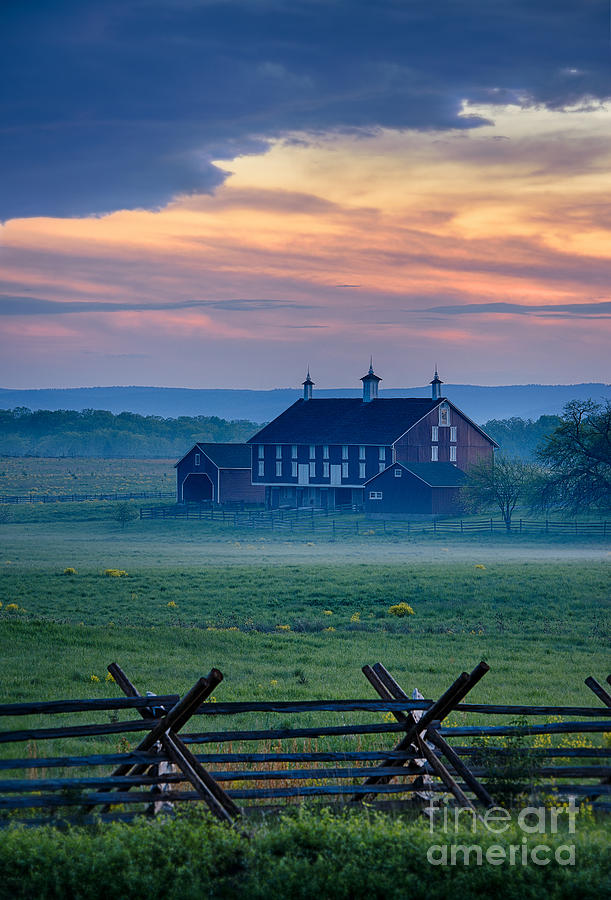 Gettysburg National Park Photograph - Codori Farm and Gettysburg Battlefield by John Greim