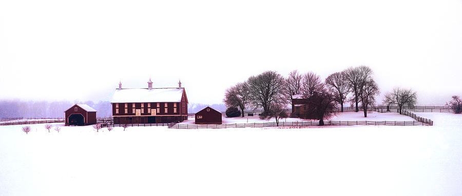 Codori Farm at Gettysburg in Winter Photograph by Bill Cannon
