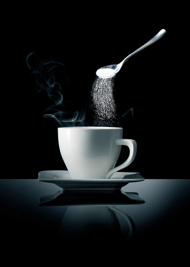 Coffee Photograph - Coffee & Sugar by Doris Reindl