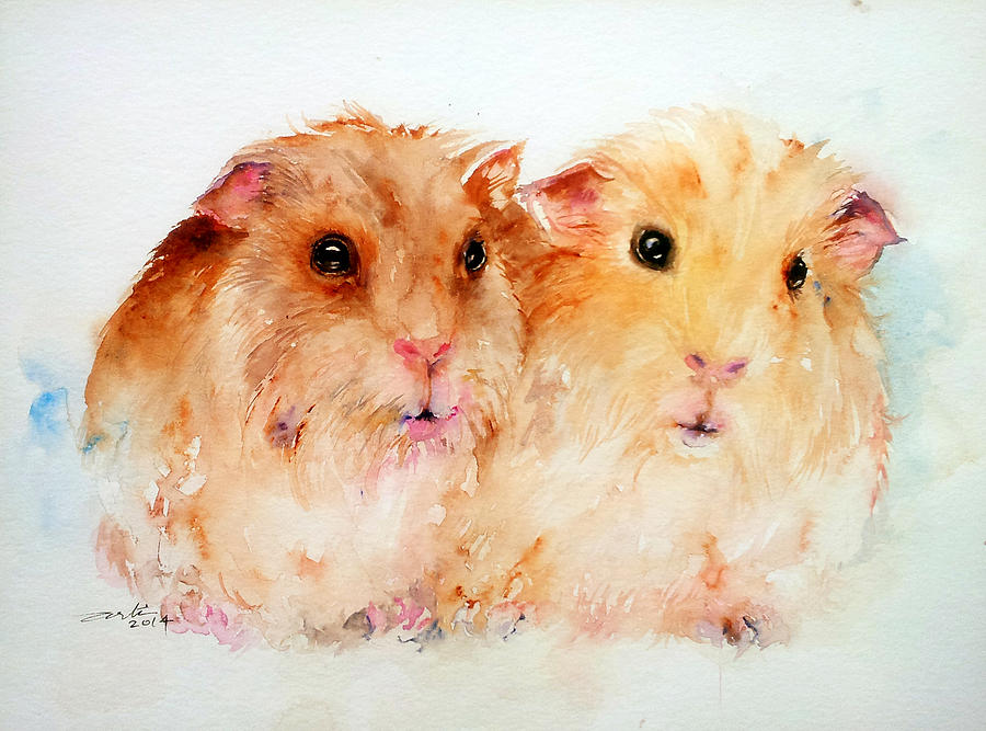 Animal Painting - Coffee and Cream by Arti Chauhan
