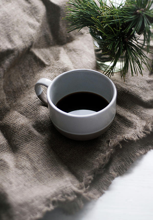Cup Photograph - Coffee And Pine by Matilda K?llman