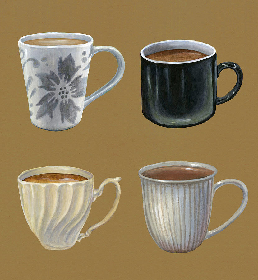 Coffee Painting - Coffee and Tea by Kelsey Wilson