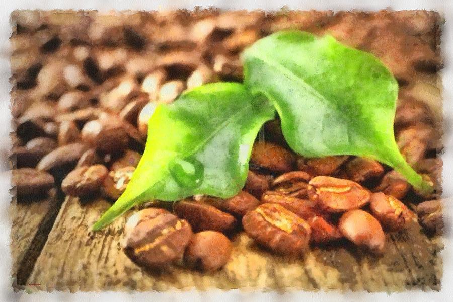 Coffee Bean Painting - Coffee Beans by Patrick OHare