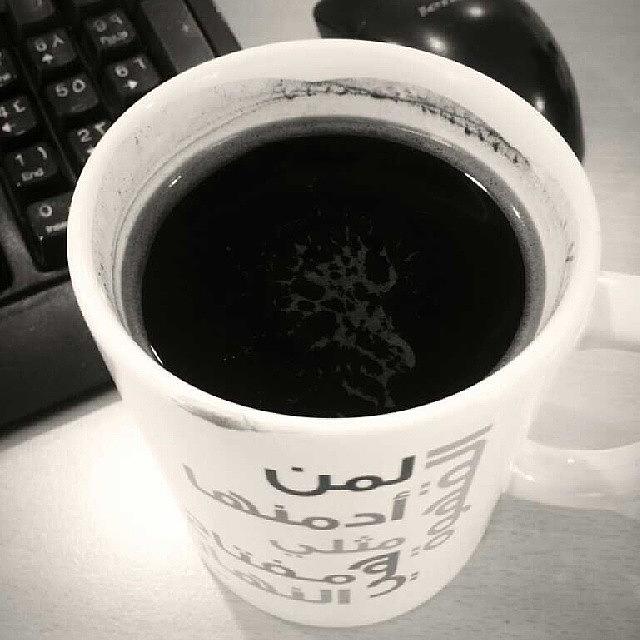 Coffee Photograph - #coffee  #blackandwhite  #black by Abdelrahman Alawwad