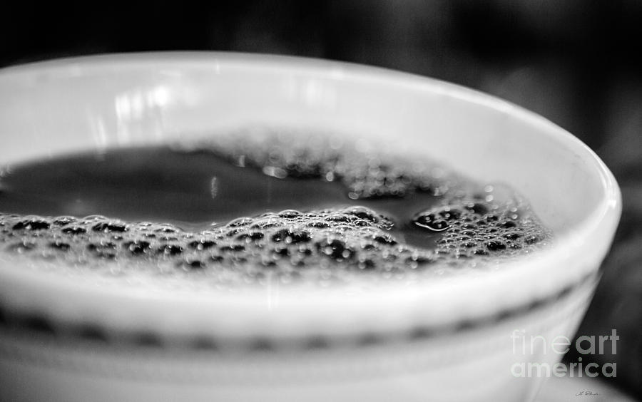 Coffee Photograph - Coffee Bubbles by Iris Richardson
