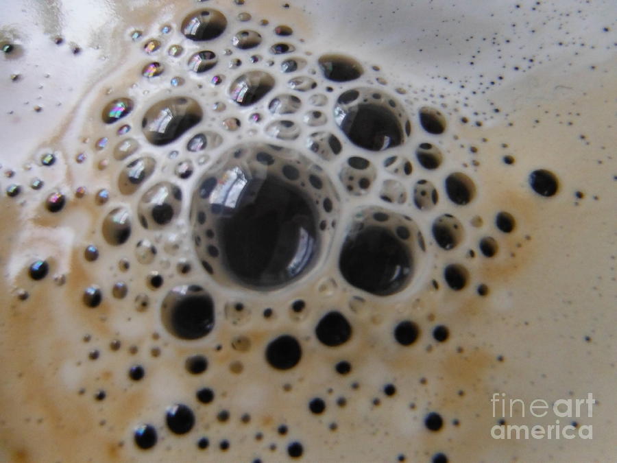 Coffee Photograph - Coffee Bubbles by Paddy Shaffer