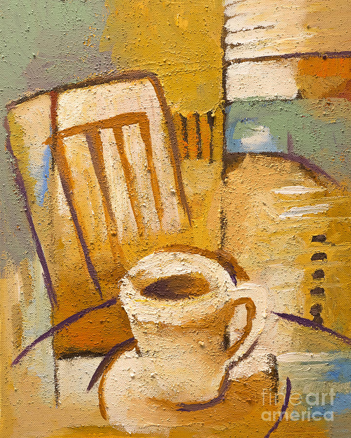 Coffee Corner Painting by Lutz Baar