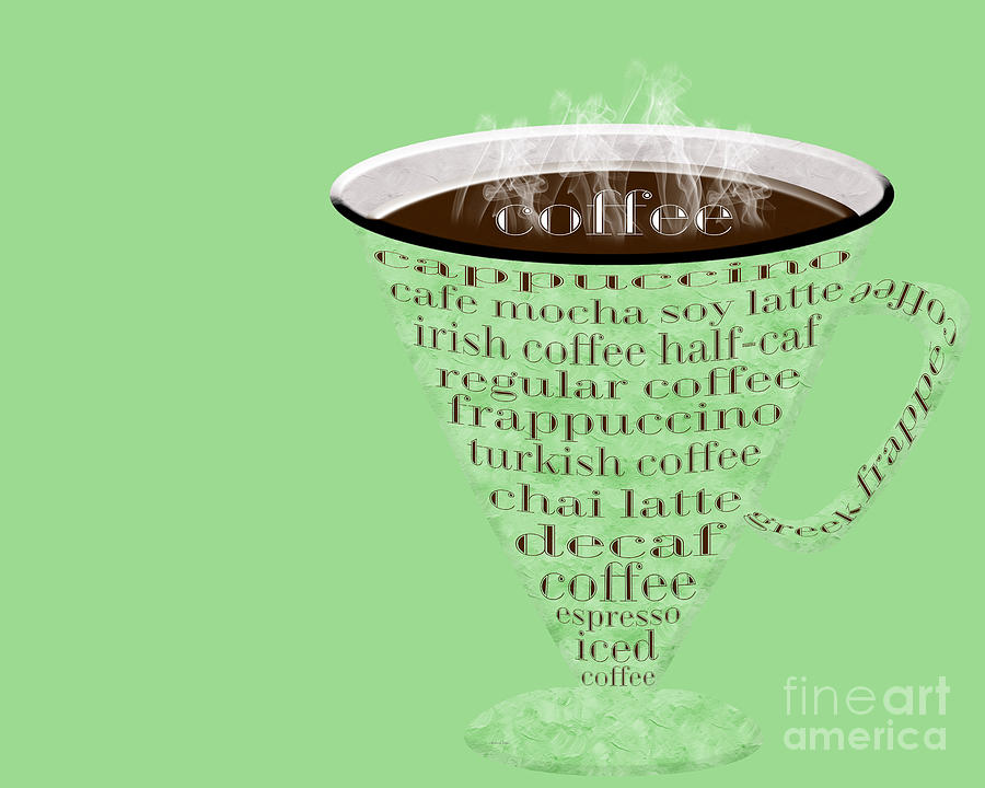 Coffee Cup The Jetsons Green Digital Art by Andee Design