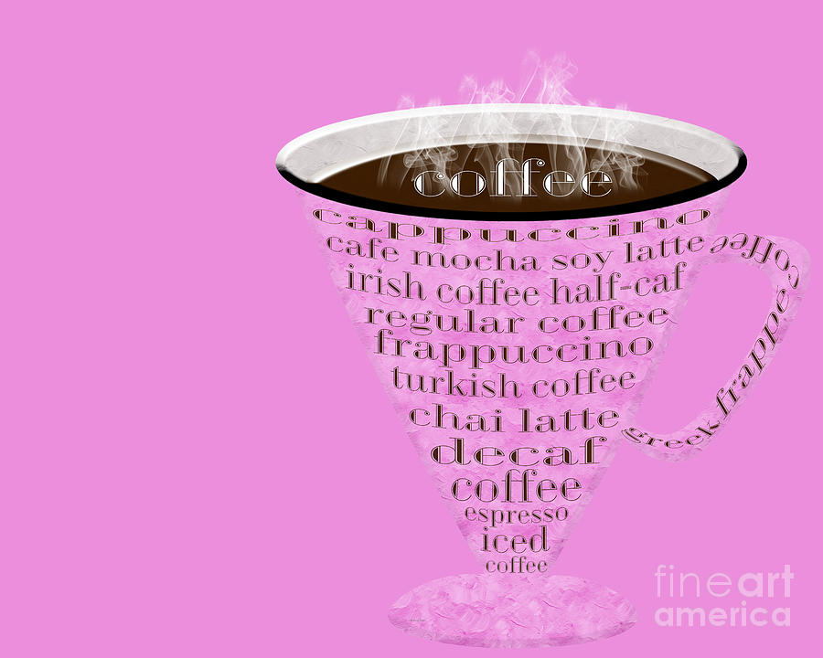 Coffee Cup The Jetsons Hot Pink Digital Art by Andee Design