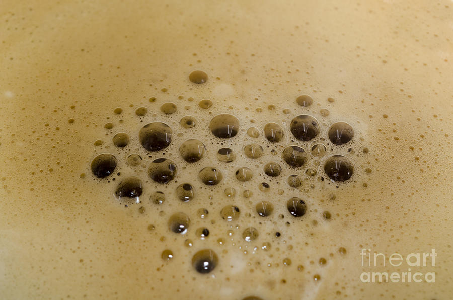 Coffee foam Photograph by Mats Silvan