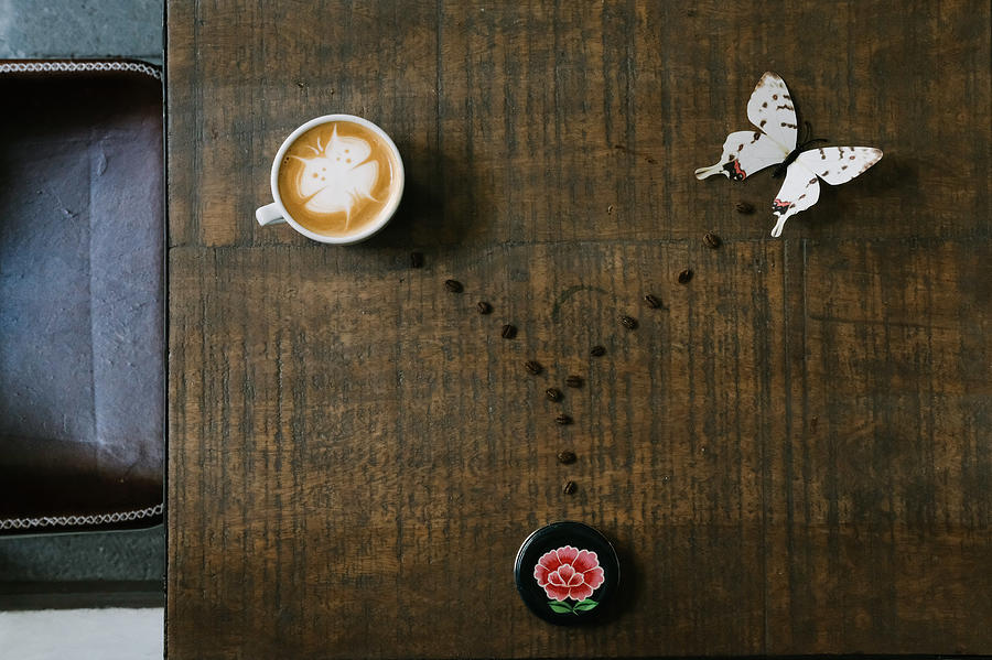 Coffee latte art Photograph by Dominic Dähncke