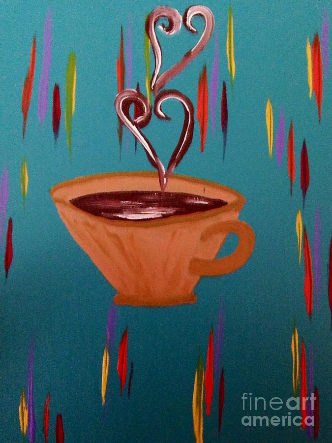 Coffee Lover Painting by Melissa Darnell Glowacki