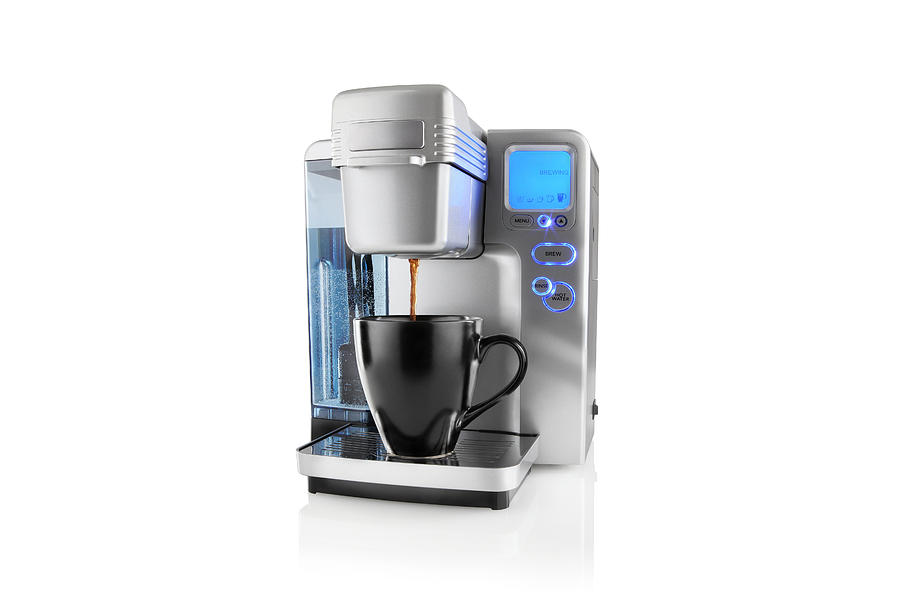 Coffee Maker with Clipping Path Photograph by GeorgePeters