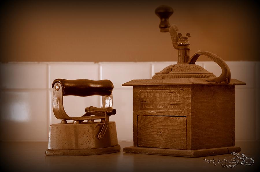 Coffee Mill and Iron Photograph by Guy Hoffman