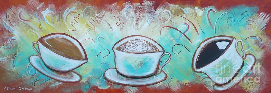Coffee Painting by Monika Shepherdson