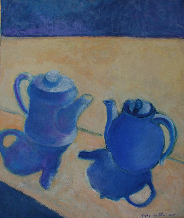 Still Life Painting - Coffee or tea by Victoria Sheridan