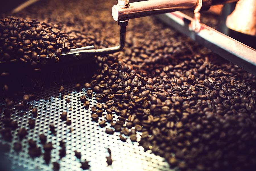 Coffee Roaster Cooling Batch of Beans Photograph by RyanJLane
