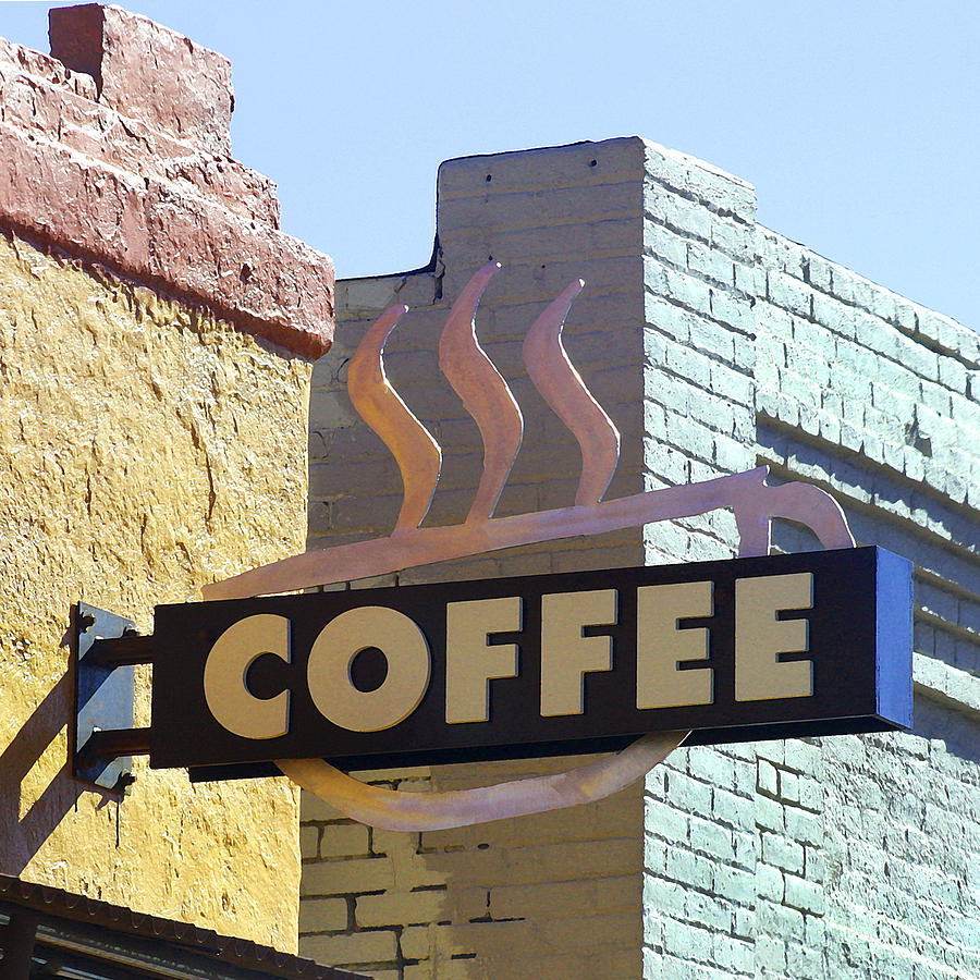 Coffee Photograph - Coffee Shop by Art Block Collections