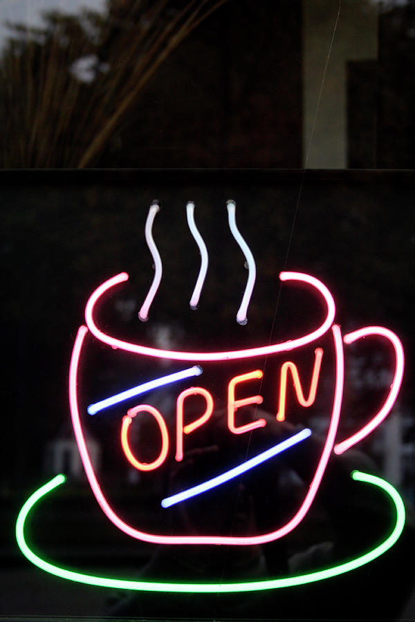 Coffee Shop Neon Sign Photograph by Chris Martin-bahr/science Photo Library