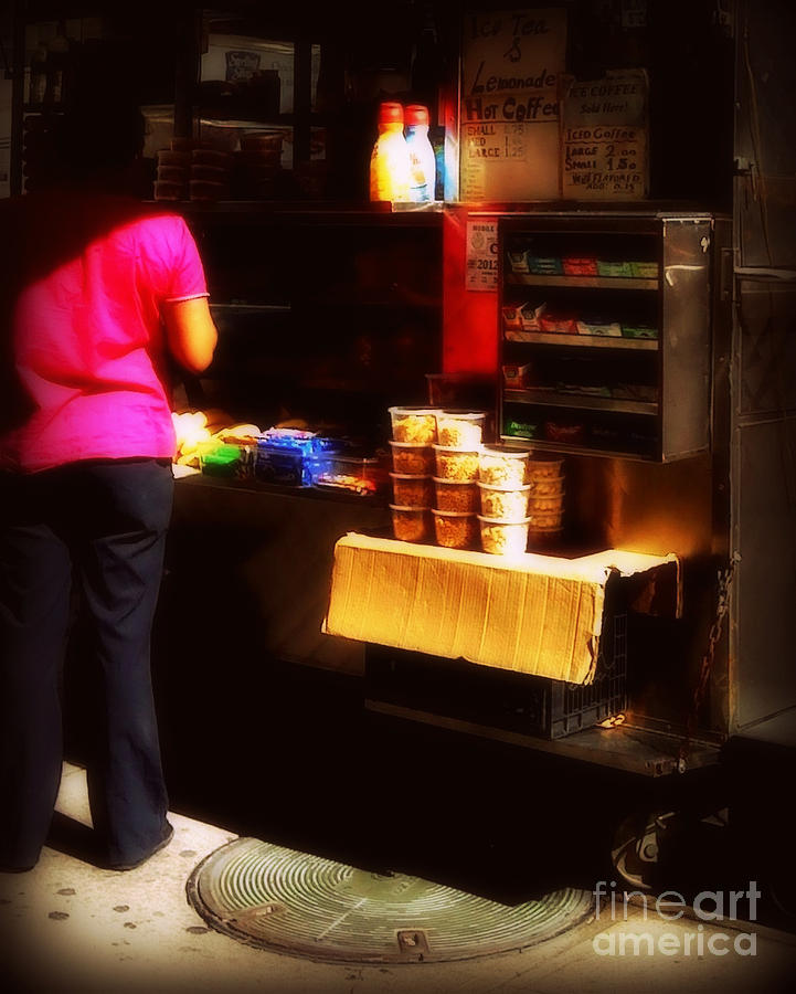 Coffee Stop - Street Vendors of New York City Photograph by Miriam Danar