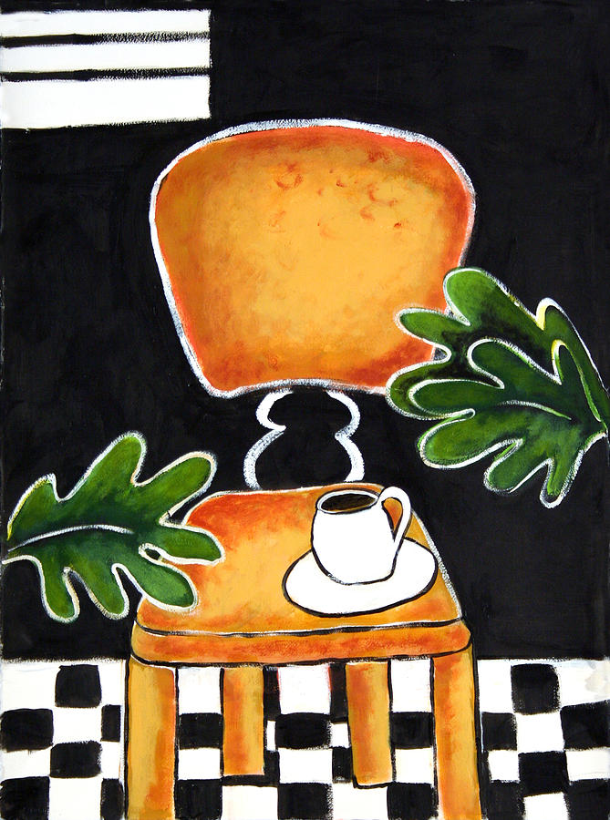 Coffee Talk 2 Painting by Linda Holt