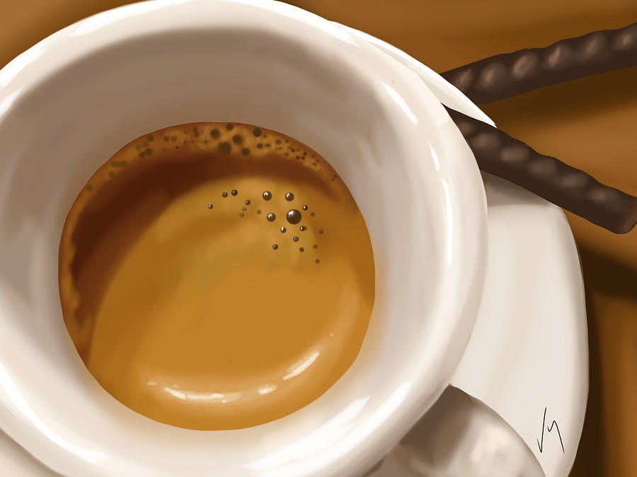 Coffee Painting by Veronica Minozzi