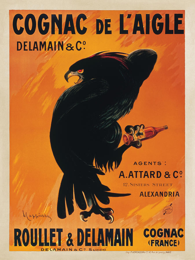 Crow Painting - Cognac de l^Aigle by Leonetto Cappiello