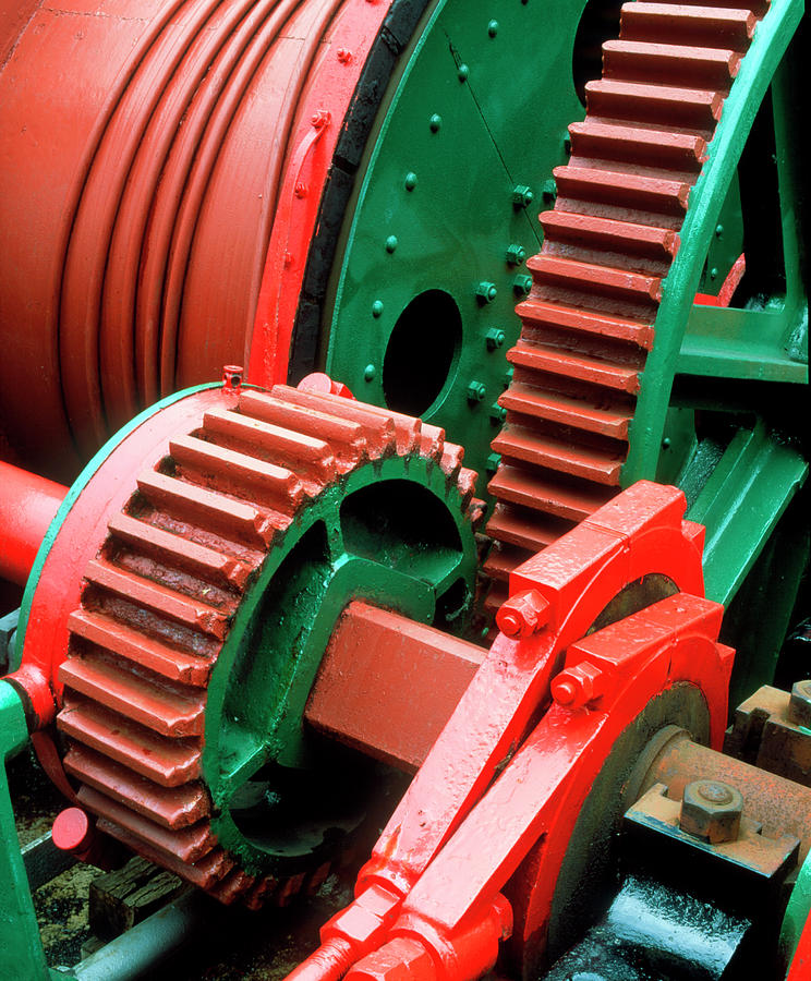 Cogs In A Steam Winding Engine Of A Colliery Photograph by Martin Bond/science Photo Library