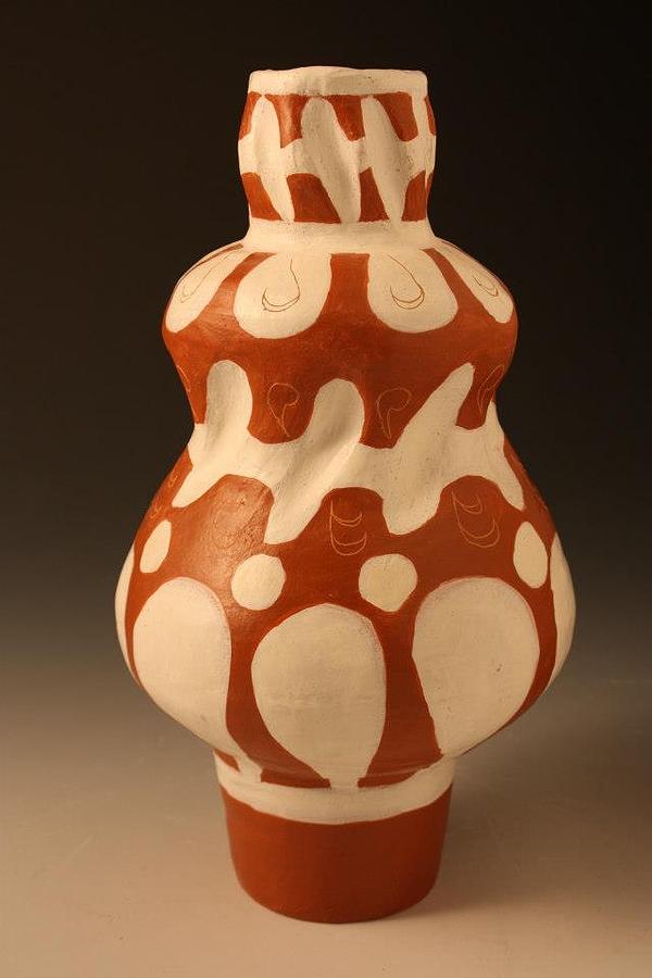 Vase Ceramic Art - Coil Vase by Lauren Crawford