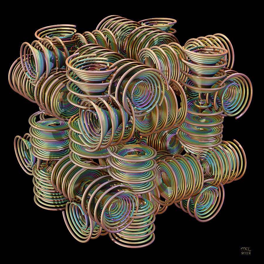 Coiled Potential Digital Art by Manny Lorenzo