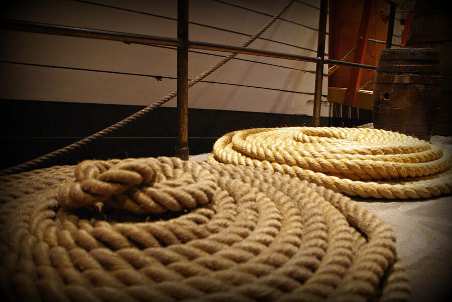 Coiled Rope Photograph by Marilyn Wilson