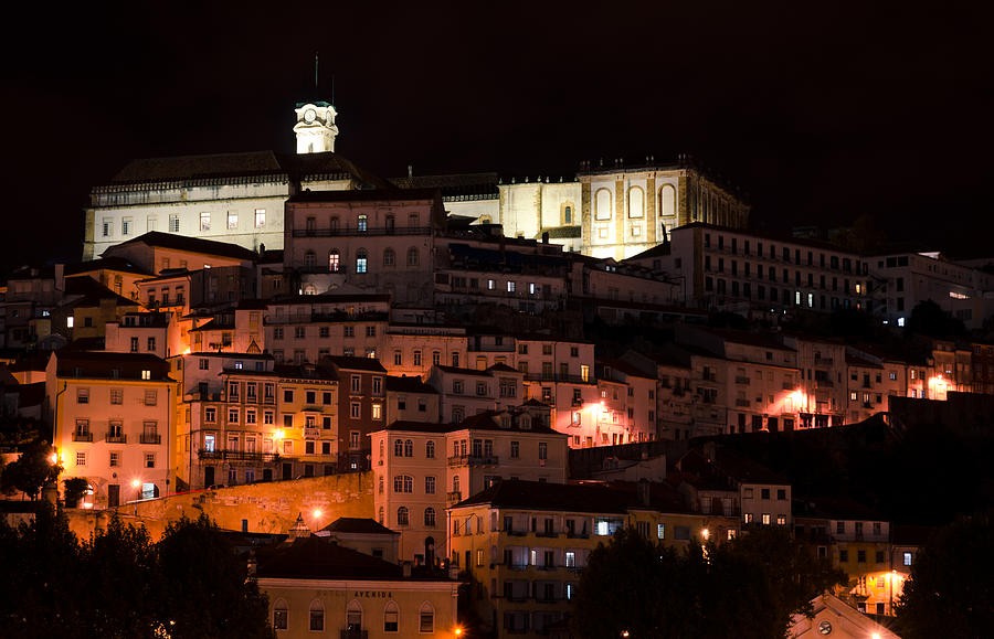 Coimbra at Night Photograph by Pablo Lopez