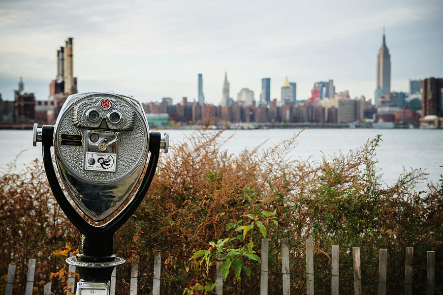 Coin Operated Binoculars Looking Out Photograph by Michael Marquand Coin Operated Binoculars Looking Out Photograph by Michael Marquand