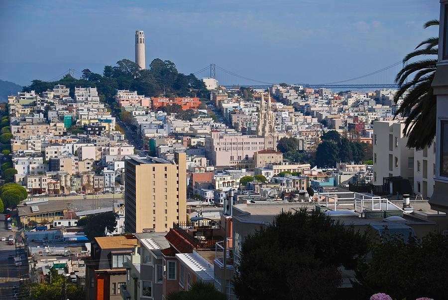 Coit Tower From Lombard Street Photograph by Eric Tressler