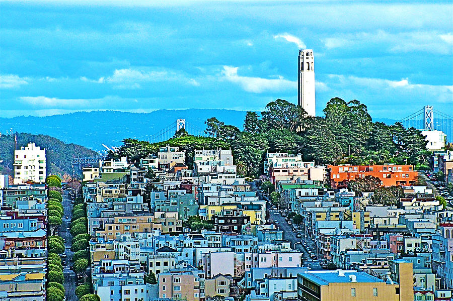 Coit Tower in San Francisco-California  Photograph by Ruth Hager