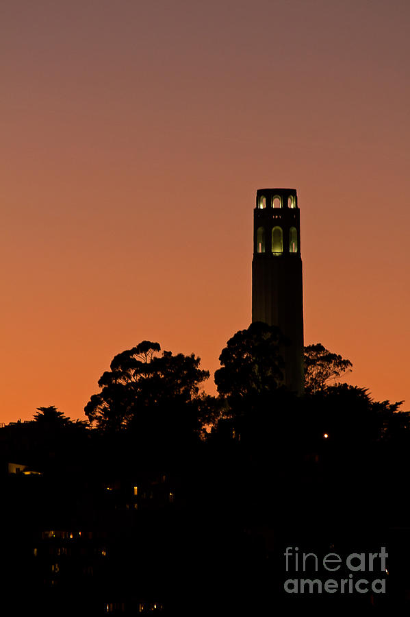 Coit Tower Sunset Photograph by Kate Brown
