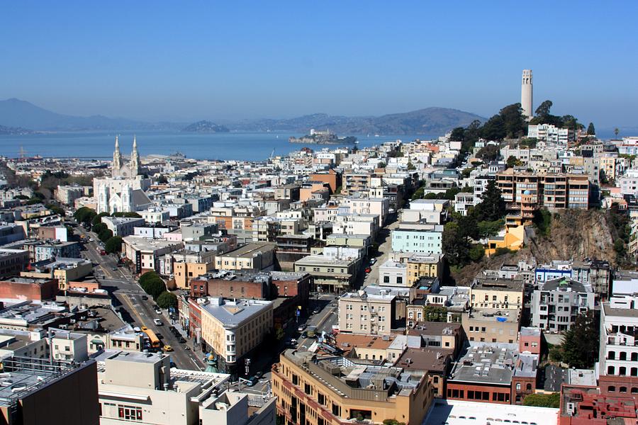 Coit Tower With Telegraph Hill Photograph by J.castro