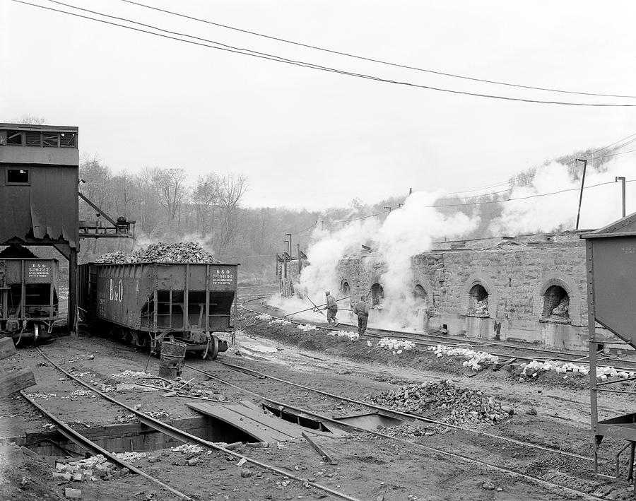 Human Photograph - Coke Ovens by Library Of Congress
