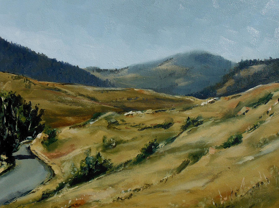 Cokedale Road Livingston Montana Painting by Les Herman
