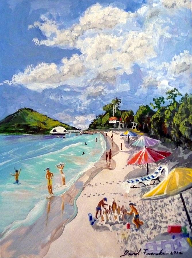 Beach Painting - Coki Beach by David Francke