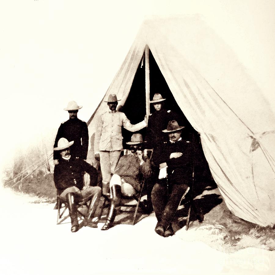 Col Hardeman and His Staff Photograph by William B Townsend